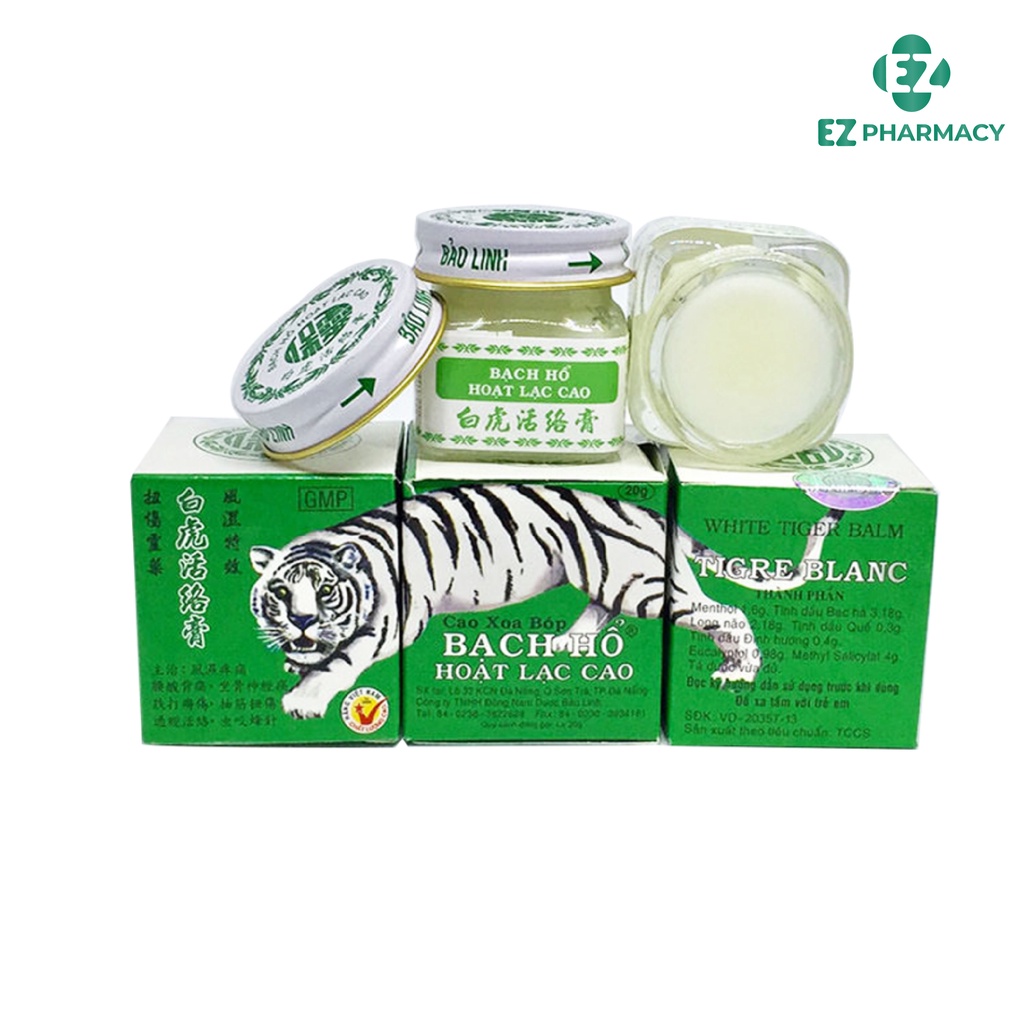 Cao xoa bóp Bạch Hổ Hoạt Lạc Cao hỗ trợ giảm đau kháng viêm 20g - EZ Pharmacy