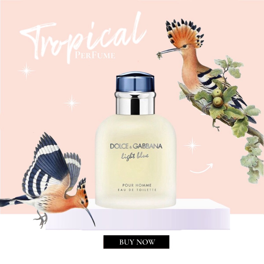 [𝕥𝕣𝕠𝕡𝕚𝕔𝕒𝕝] Nước hoa D&G Light blue for him EDT 5ml/10ml/20ml