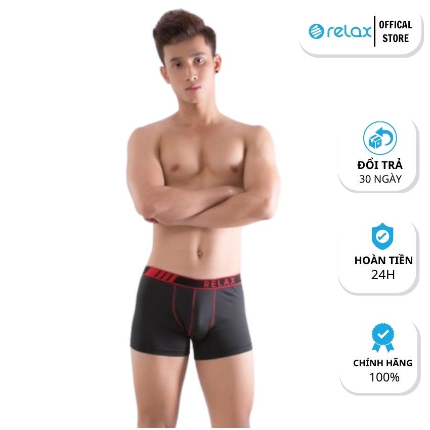 quần lót nam relax underwear thun lạnh cao cấp chính hãng, quần sịp đùi boxer rltk25