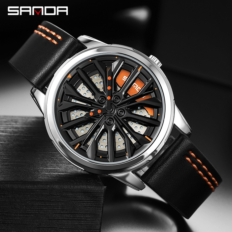 Đồng Hồ Thạch Anh Sanda SD1063-1 Phong Cách Xe Đua Độc Đáo