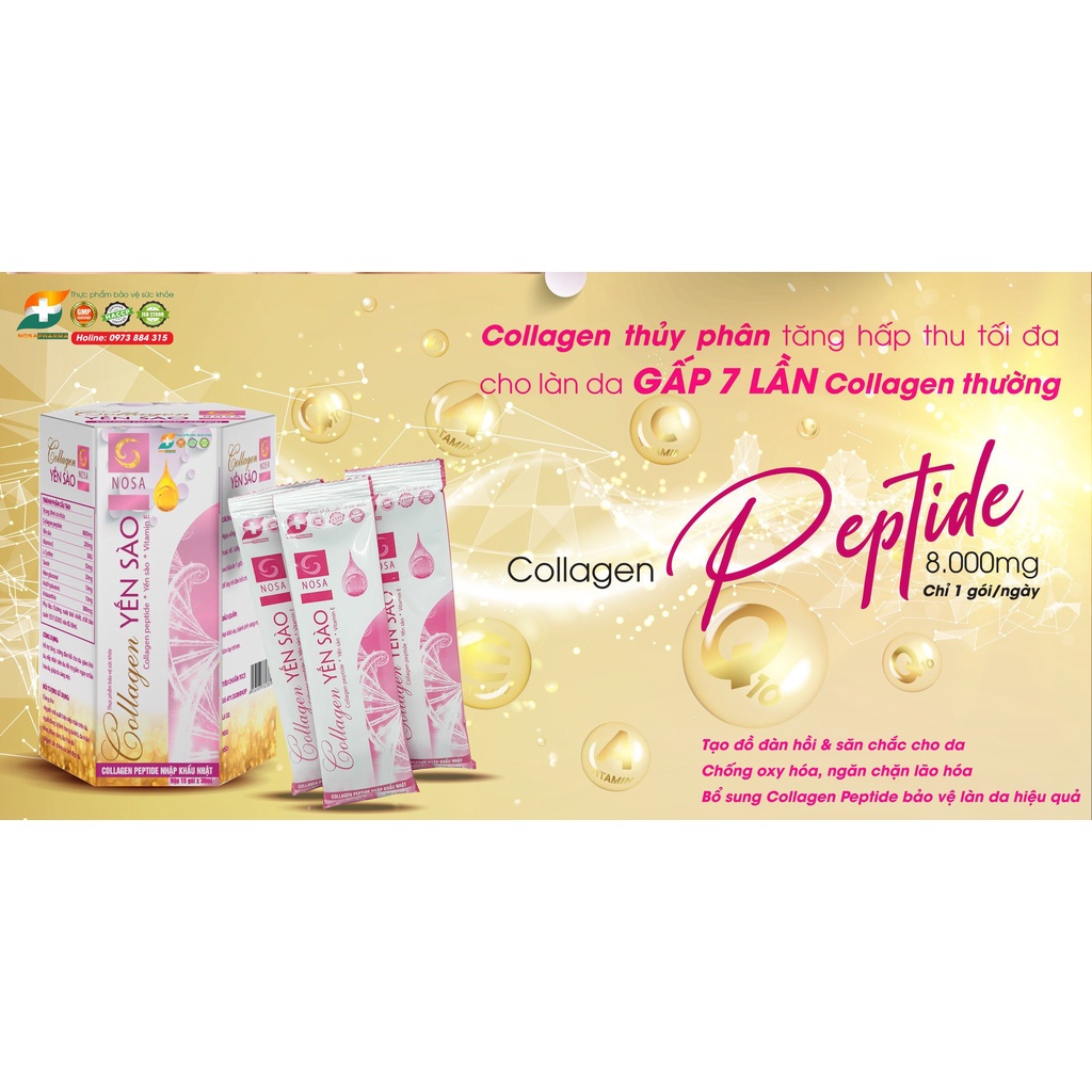Colagen yến sào Nosa- giúp làn da khỏe mạnh từ bên trong