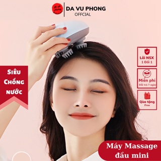 Máy Massage Đầu Mini,Máy Mát Xa Cổ Vai Gáy Giảm Căng Thẳng Giúp Ngủ Ngon Giấc Đá Vũ Phong