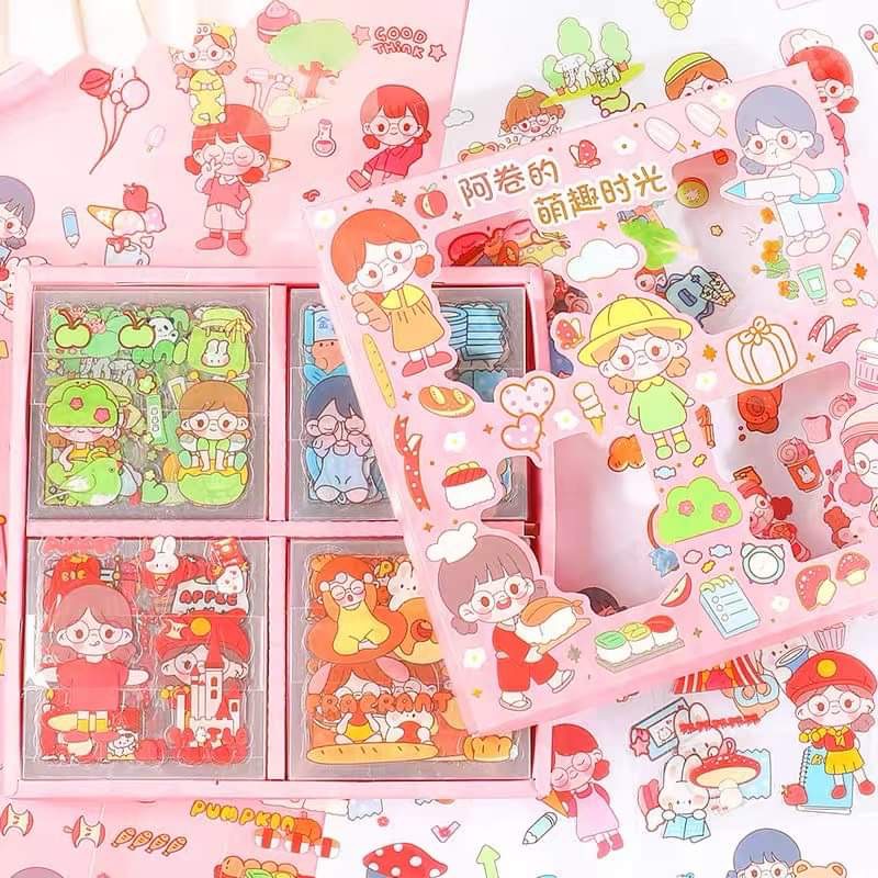 Set 900 tấm sticker trang trí hình dán dễ thương