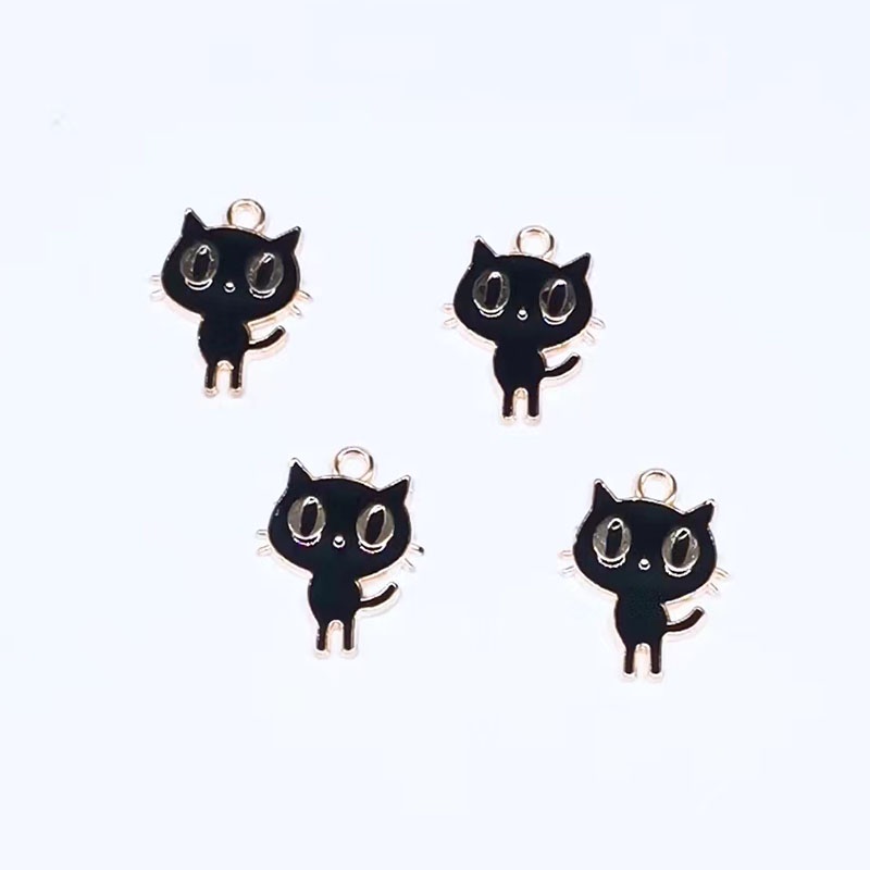 Set 4 Mặt Vòng cổ Hình Mèo Hoạt Hình Dễ Thương