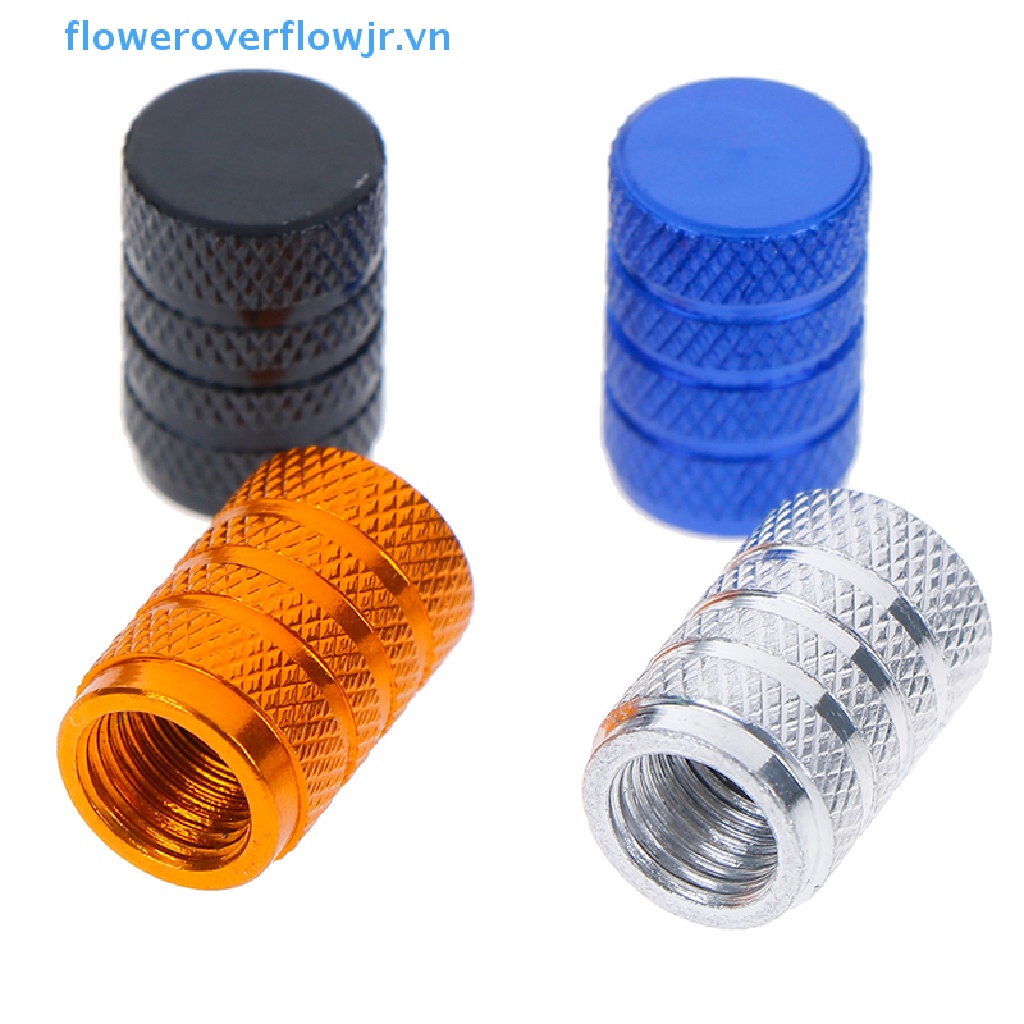 4 Nắp Van Bánh Xe Hơi Bằng Nhôm Chống Bụi Tiện Dụng