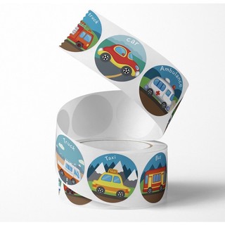 50 Stickers các loại xe cho bé