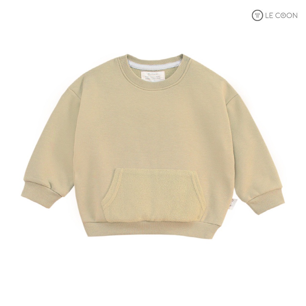 Le coon LC09102 Áo dài tay Lecoon chất nỉ sweater cho bé (fome nhỏ)