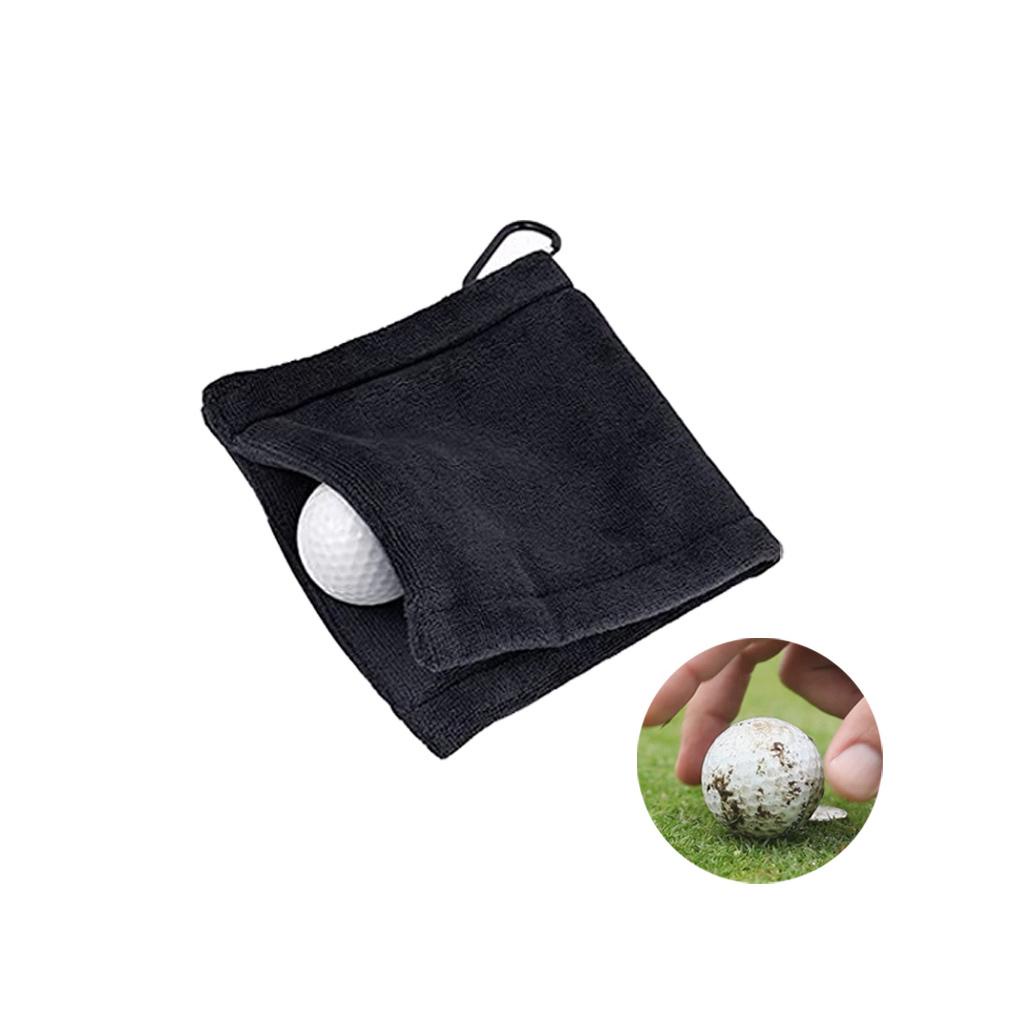 Khăn Lau Bóng Golf Kèm Móc Treo Chống Bụi Thấm Nước Tiện Dụng