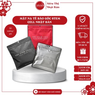 Mặt nạ tế bào stem cell face mask nhật bản mặt nạ dưỡng trắng trẻ hóa da nhật 30 miếng - asahi mart