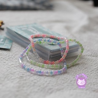 Vòng tay hạt cườm màu pastel xinh xắn