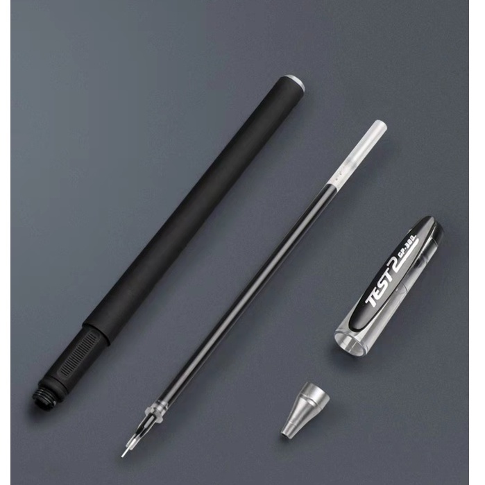 Mũ bút trung tính có chữ ký chữ nhật Nhật Bản đơn giản Matte Black Pen 0.5mm Kim Tube Viết văn phòng Vật tư bài kiểm tra sinh viên Bút đặc biệt