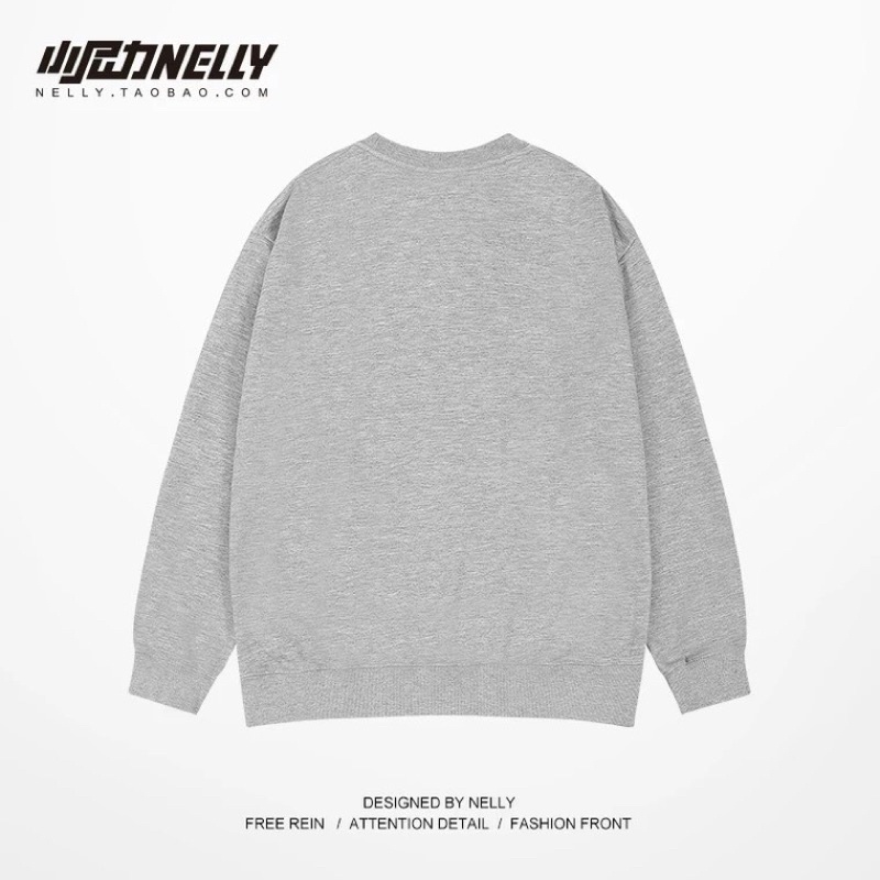 Áo nỉ Nelly sweater lót lông phong cách unisex