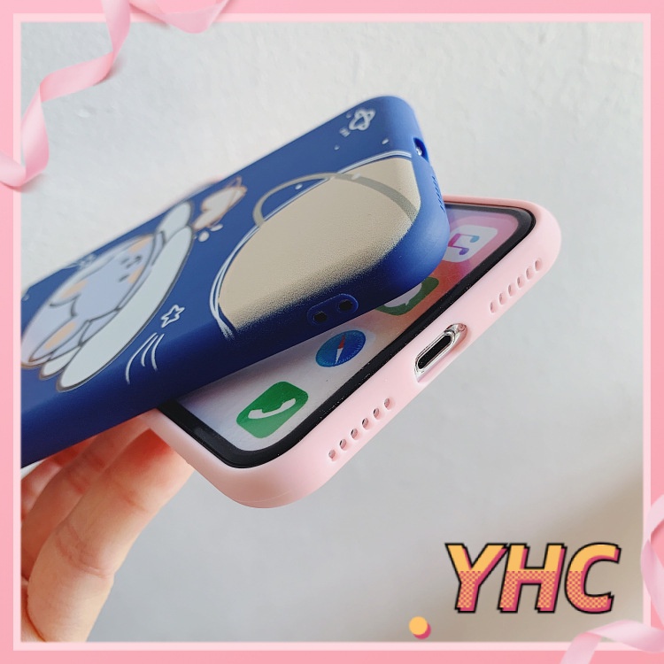ốp iphone Hình Gấu Phi Hành Gia tương thích iPhone 6splus 7 7plus 8 8plus X XS XSMAX 11 12 Pro Max Plus Promax-406