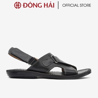 Giày sandal nam Đông Hải da bò cao cấp quai ngang bản to tăng vẻ nam tính - S0154