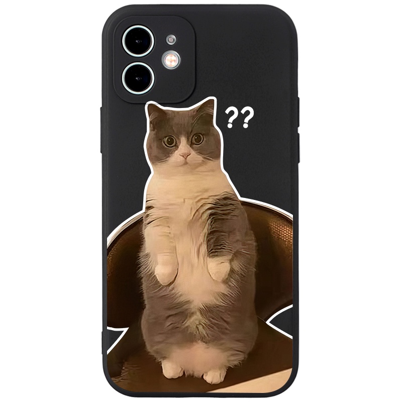 Ốp điện thoại JURSUE hoạt hình cặp đôi dễ thương đẹp độc lạ mèo Cho iPhone 14 13 12 11 Pro Max SE 2020 X XR XS 8 7 ip 6S 6 Plus kute XYH870