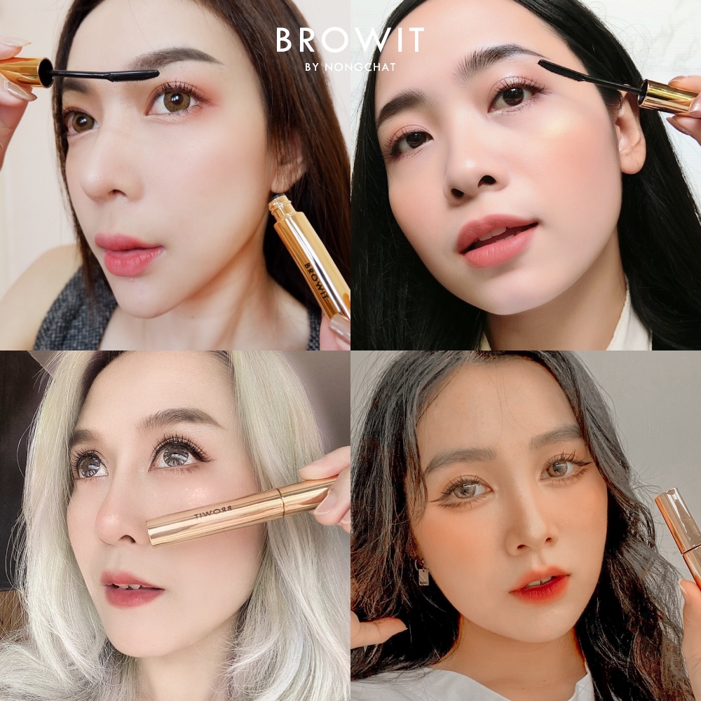 Mascara Nongchat Browit Siêu tơi dài và cong mi dạng lược My Everyday 5.5g Endless Night