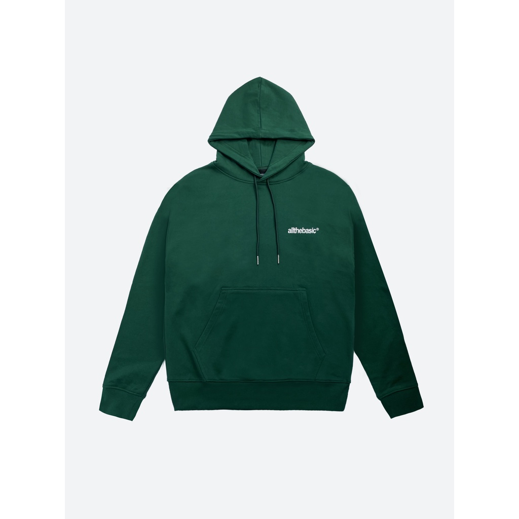 Áo Hoodie form rộng oversize màu đen, vải Nỉ dày, nam/nữ - streetwear - All The Basic