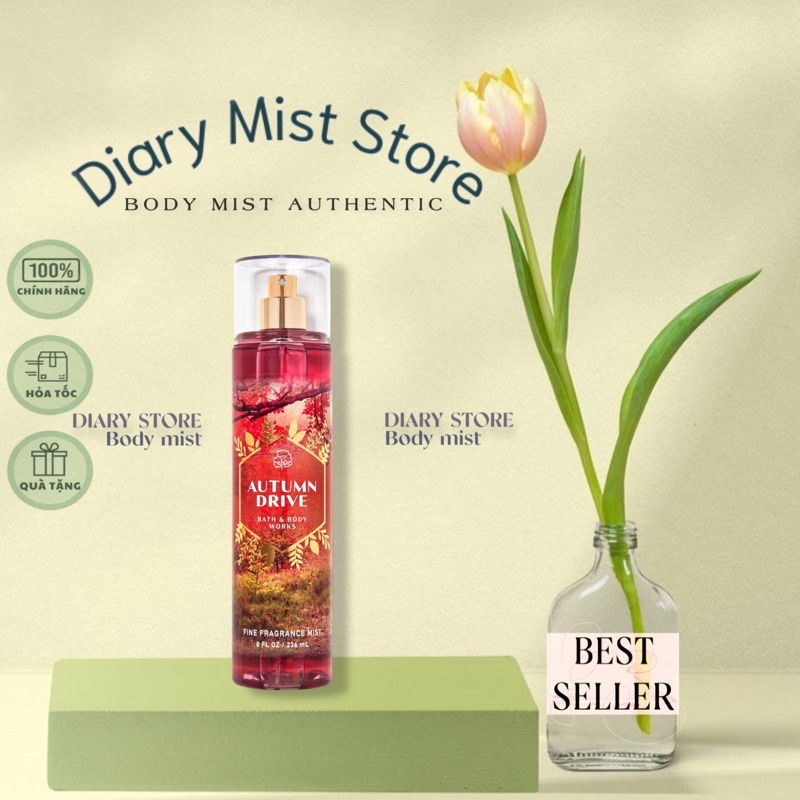 𝐃𝐢𝐚𝐫𝐲𝐦𝐢𝐬𝐭.𝐬𝐭𝐨𝐫𝐞 Xịt thơm toàn thân Bath & Body Works AUTUMN DRIVE