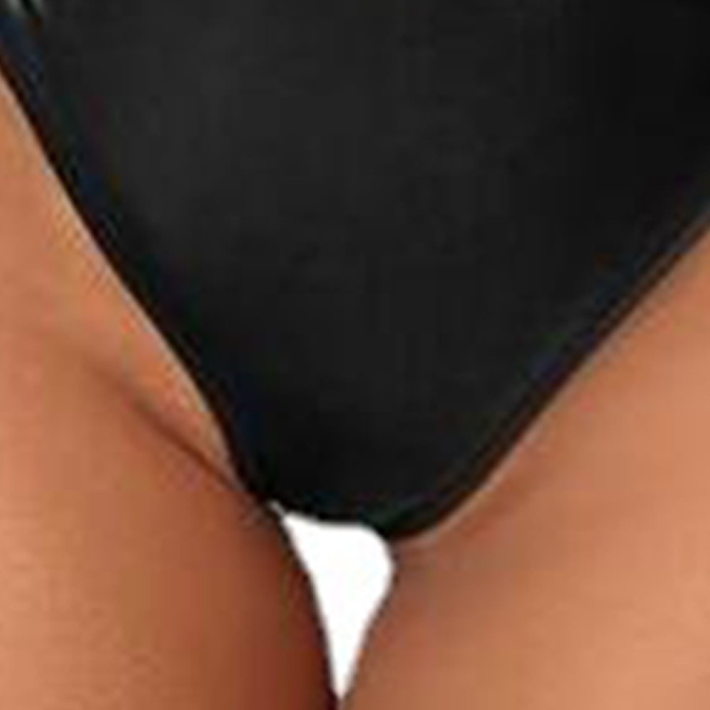 Bộ Áo liền quần Da PU Cổ Chữ V Gợi Cảm Cho Nữ