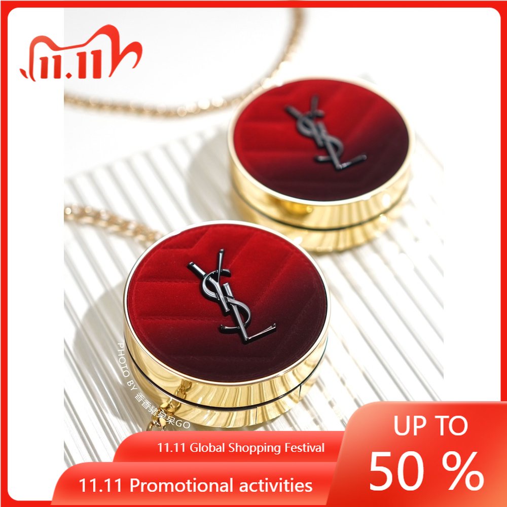 Yolo ❤ Giày Ysl Saint Laurent 2022 B10 B20 Đệm Khí Bằng Da Nhung Màu Đỏ Gradient Có Đệm Khí