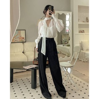 Amy trousers - quần suông cạp cao 2 ly hack dáng