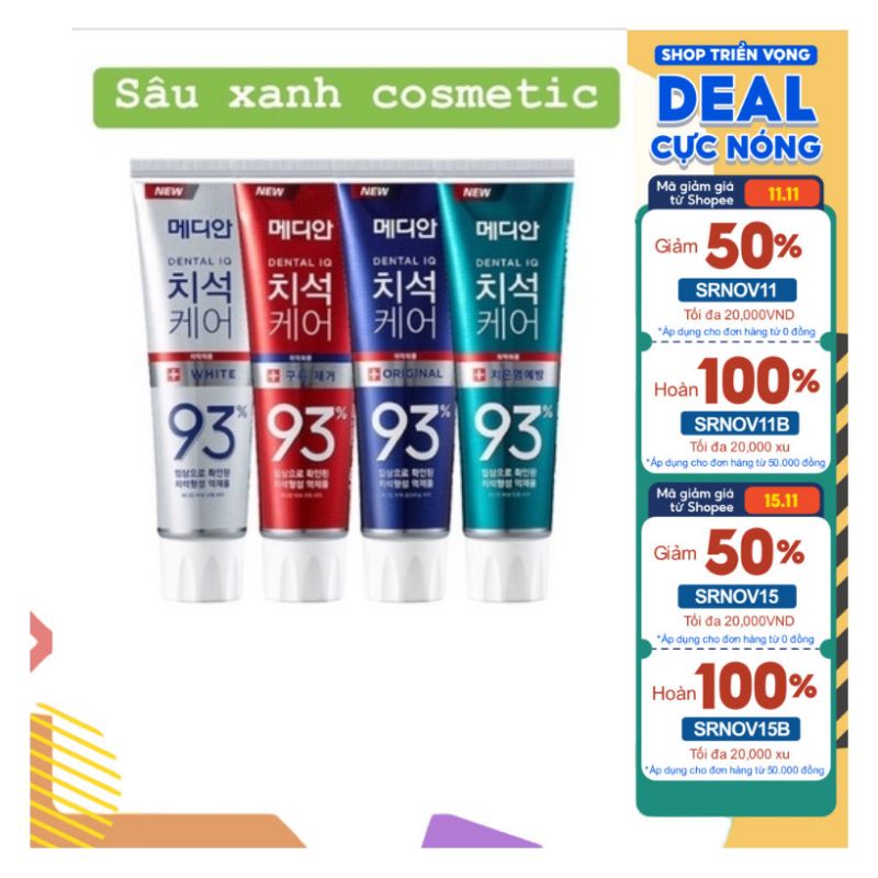 Kem Đánh Răng Hàn Quốc Media Dental 93% 120G