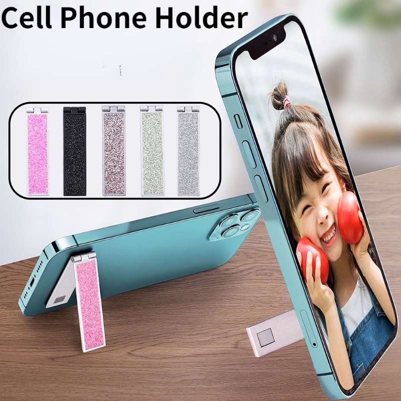 Giá Đỡ Điện Thoại Mini Bằng Kim Loại Siêu Mỏng Có Thể Điều Chỉnh