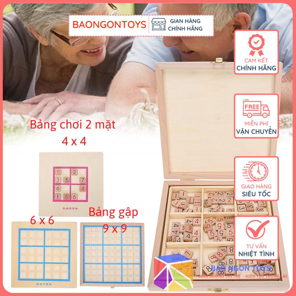 ĐỒ CHƠI BOARD GAME CỜ SUDOKU, TRÒ CHƠI TRÍ TUỆ THÔNG MINH CHO BÉ, PHÁT TRIỂN TRÍ NÃO TƯ DUY LOGIC DG192 BAO NGON TOYS