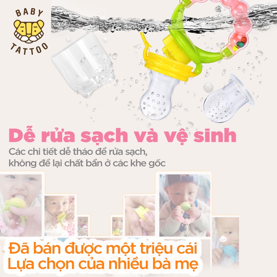 [GIFT] Túi Nhai Ăn Dặm Có Chuông Lắc Cho Bé