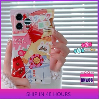 Ốp lưng iphone Ốp Điện Thoại Túi Hình Snack Hoạt Hình Cho iphone6 / 6splus / 7 / 7plus / 8 / 8plus / x / xs / 11 / 12 / 13 / 14 / pro / max / plus / promax