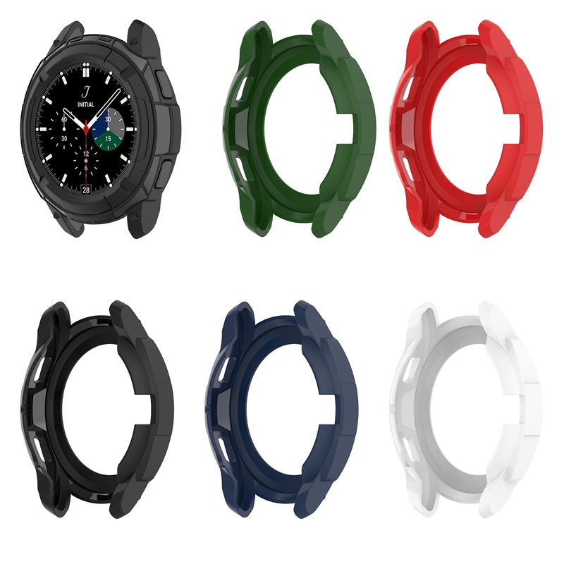 Ốp Bảo Vệ Bằng Silicon Mềm Cho Đồng Hồ Samsung Galaxy Watch 4 Classic 42mm 46mm
