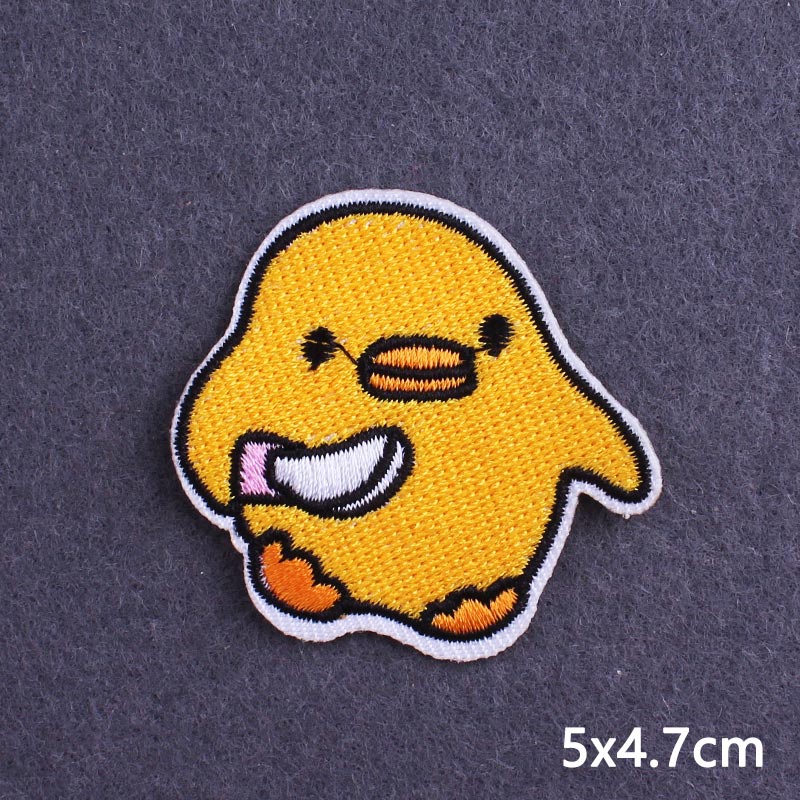 Sticker ủi nhiệt thêu logo đơn giản hình hoạt hình Hippie độc đáo - Patch ủi quần áo balo H28