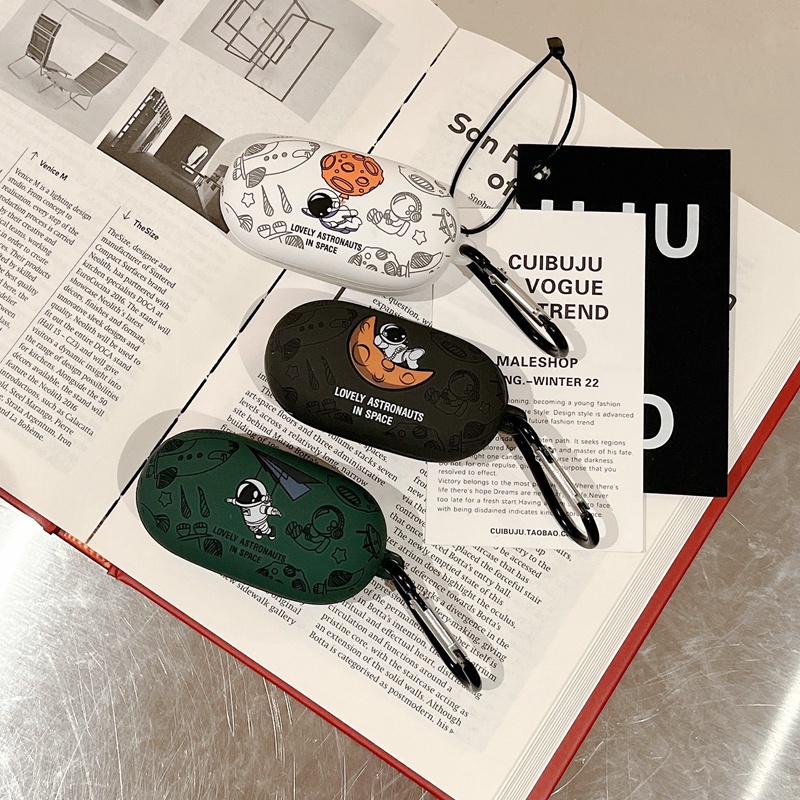 Vỏ Bảo Vệ Hộp Sạc Tai Nghe HUAWEI Freebuds SE Hình Trái Đào / Phi Hành Gia / Gấu Dễ Thương Cho Cặp Đôi