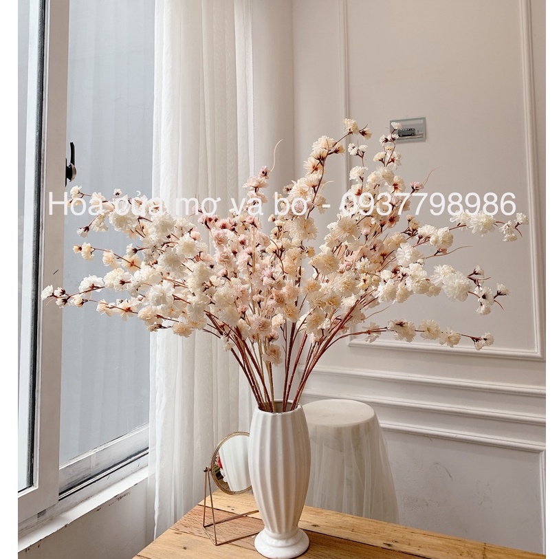 Cành Mai Nhật Nhiều Bông Cao Cấp MerBer Cành Dài 90cm