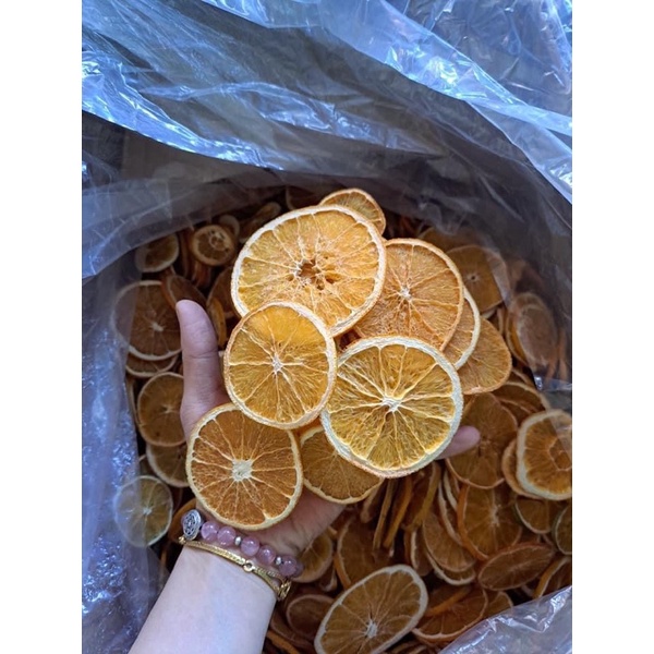 Trà cam vàng khô thái lát uống đẹp da túi 500g hàng khô cao cấp