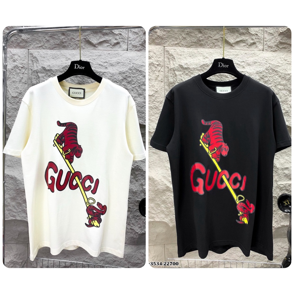 Áo Phông Nam In Hình Hổ,Rắn Cotton Lạnh - Áo Thun Nam GC Chữ Đỏ Cực Nét