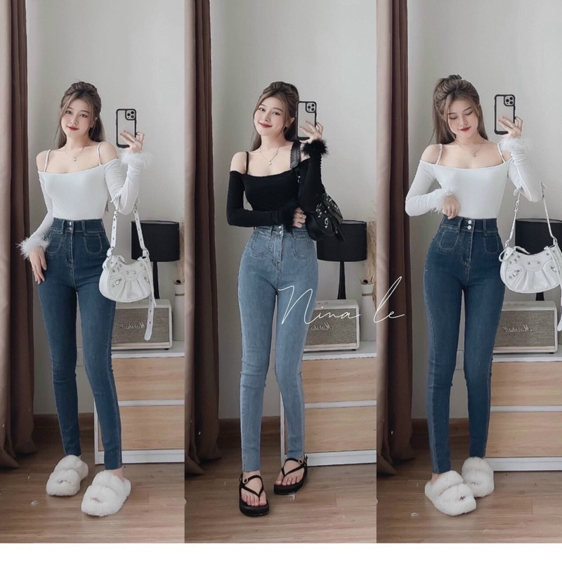 Áo kiểu nữ tay dài phối lông sang chảnh phong cách tiểu thư - 25 Store