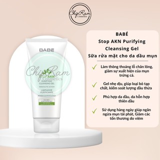 Sữa rửa mặt babe purifying cleansing gel 200ml