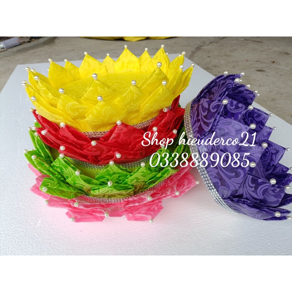 Đế hoa sen trưng bày oản - làm tháp bánh tài lộc