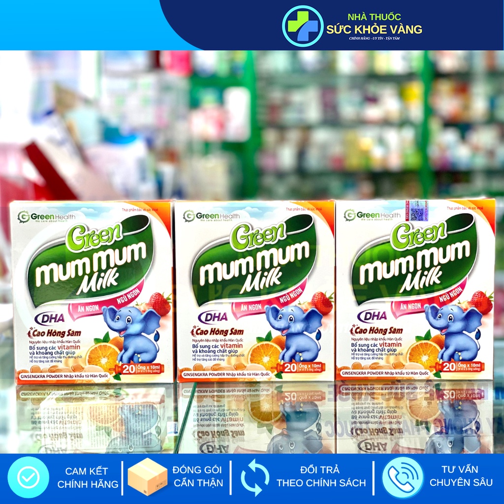 Green Mum Mum Milk Ăn Ngon Cho Trẻ Biếng Ăn