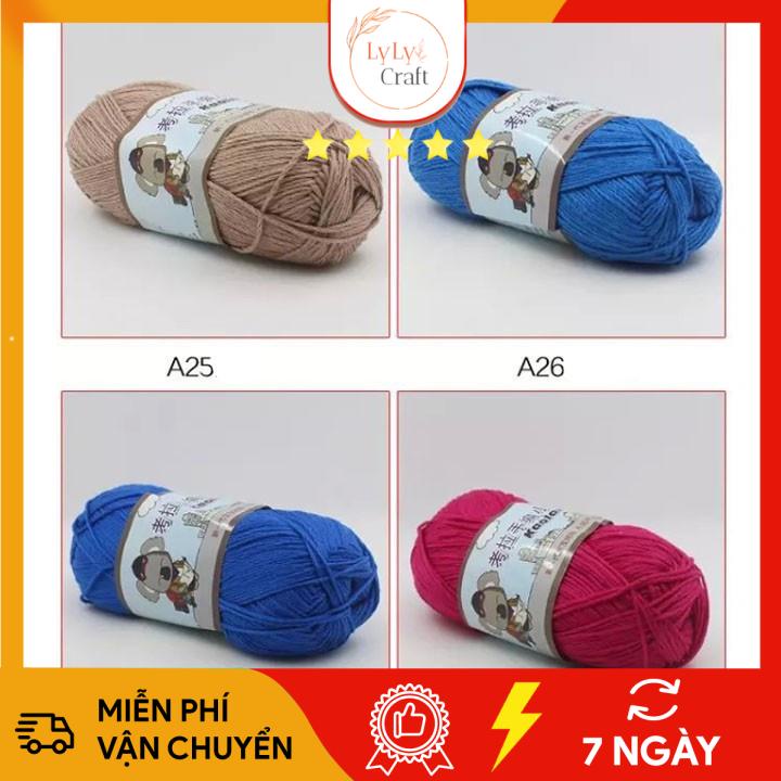 Len đan Cashmere tự nhiên cao cấp