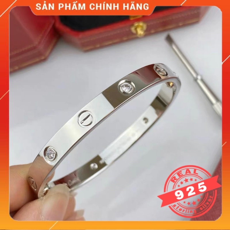 Vòng Tay Cartier Bạc s925 lịch lãm, sang trọng - HÀNG CAO CẤP