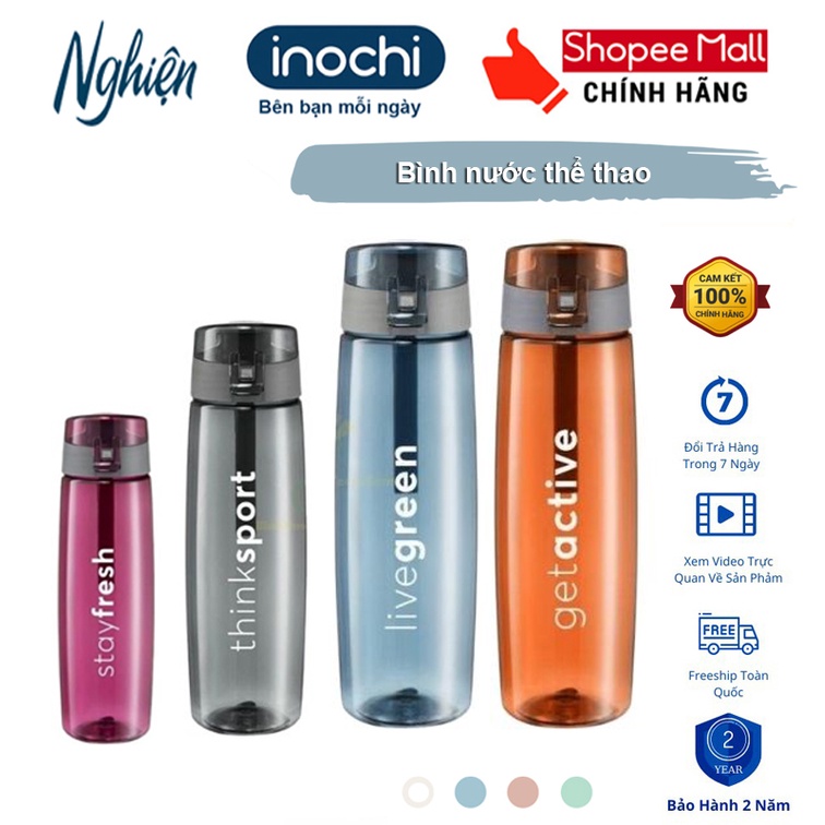 Bình nước thể thao Inochi- Kita Active 500ml - Thiết kế với phong cách trẻ trung và năng động | BigBuy360 - bigbuy360.vn