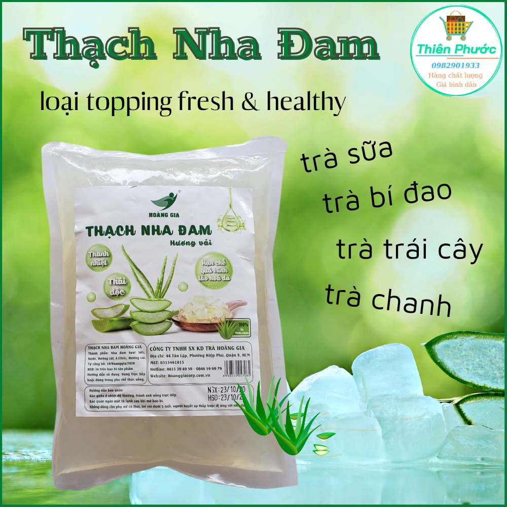 Thạch nha đam hoàng gia gói 1kg - topping trà sữa, trà trái cây