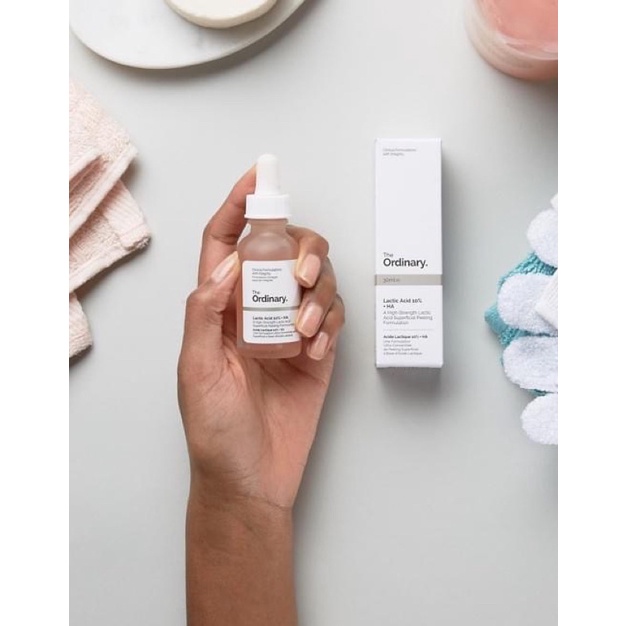 Serum tẩy tế bào chết sáng da, mờ thâm Lactic 5% Acid + HA The Ordinary 30ml