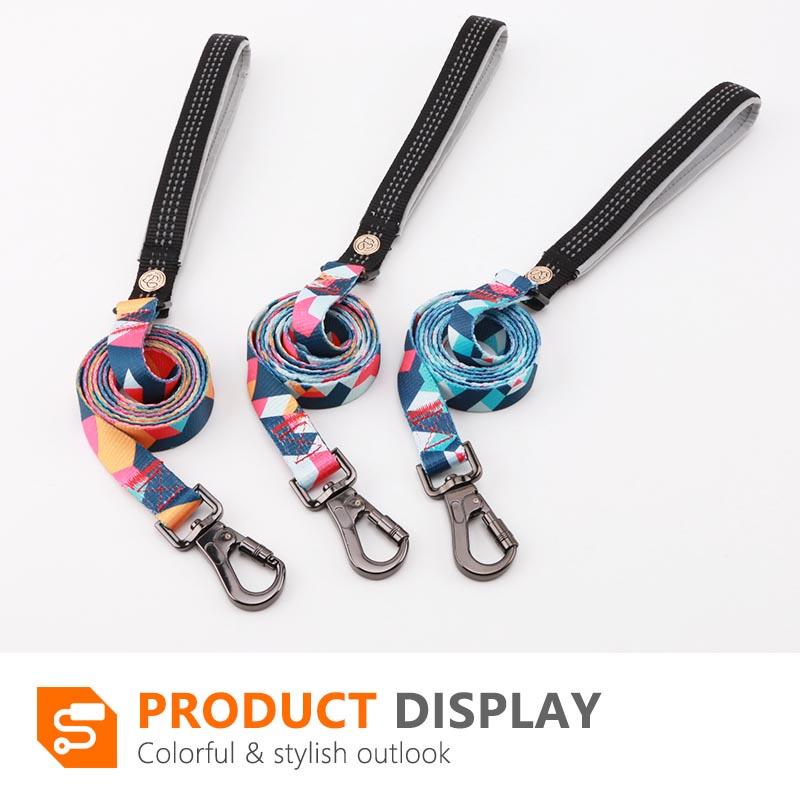 HamshMoc Dây Dắt Thú Cưng Đi Dạo Bằng Nilon Đệm Mềm Với Móc Khóa Họa Tiết Hoa Phản Quang Cho Cún Cưng Cỡ Nhỏ / Vừa / 2