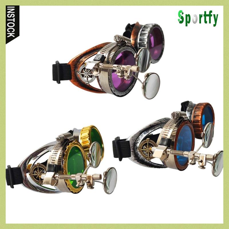 Kính Râm Thời Trang Steampunk Gọng Kính Vuông