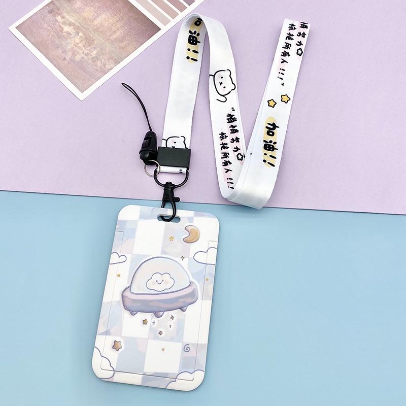 Bao Đựng Thẻ Truy Cập Thẻ Họa Tiết Hoạt Hình ins Dễ Thương Cho Học Sinh YKD ruiyan