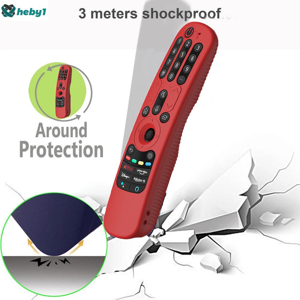 Dành Cho Lg Mr21ga / Mr21gc Silicon Chống Trượt Chống Trượt Ốp Lưng Tivi Thông Minh Điều Khiển Từ Xa Bao Heby1