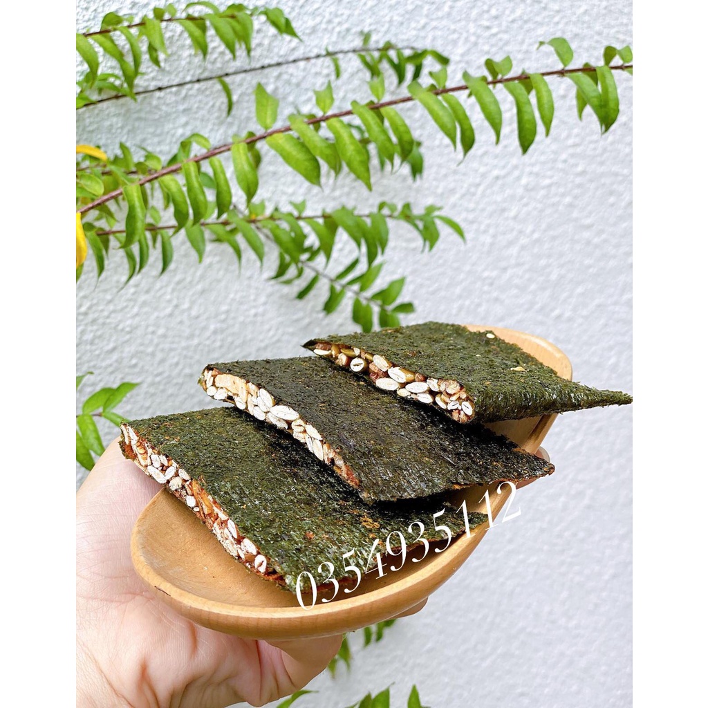 500Gr Bánh rong biển kẹp hạt giòn tan thơm ngon, chay mặn đều dùng được ăn vặt healthy, giảm cân